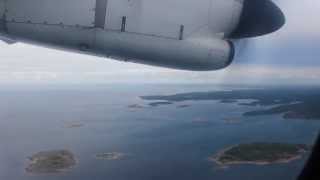 Flybe ATR72 Landing to Mariehamn Airport [upl. by Arelus616]