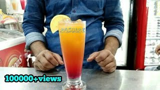 Sunrise mocktail  Easy steps  the mocktail house [upl. by Sclar]