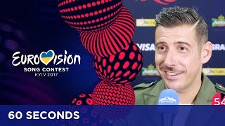 60 Seconds with Francesco Gabbani from Italy [upl. by Bradan]