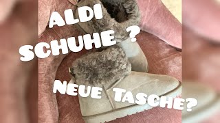 HAUL Shopping Tour  ALDI Lammfellschuhe  bonprix  KIK  NEUE Tasche  beautyoverageAstrid [upl. by Nawoj]