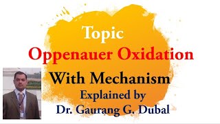 Oppenauer oxidation reaction with mechanism [upl. by Madalyn861]