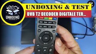 DVB T2 Decoder Digitale Terrestre 2024 no Wifi  SHUNWEIQTEK Invisibile [upl. by Lathan]