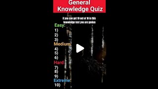 General Knowledge Quiz Questions questionanswer quizgames knowledgefacts [upl. by Gorges]