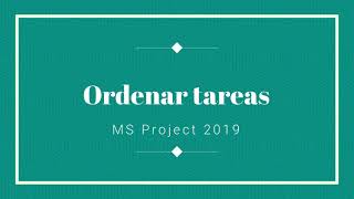 🔰 MS Project  Filtrar y ordenar información [upl. by Hurwit]