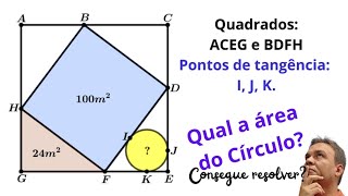 Linda questão  Propriedade dos quadriláteros triângulos e áreas profdarlao [upl. by Yenots654]