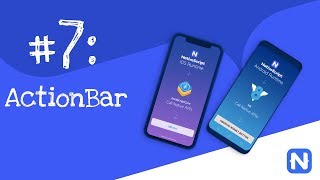 NativeScript Tutorial 7 ActionBar [upl. by Leik]