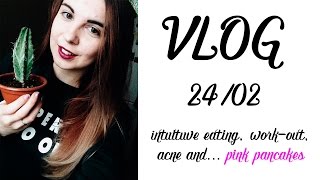 VLOG 2402  Интуитивное питание проблемная кожа розовые блины [upl. by Shumway]