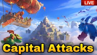 Clan Capital Attacks COC Live Base Visit Clan Capital Live [upl. by Ilesara106]