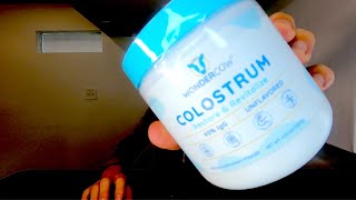 WonderCow Colostrum Powder  Unflavored Supplement Taste Test [upl. by Marih771]