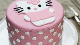 Cake Design ép 3  Gâteau Hello Kitty trop choux garni au nutella [upl. by Lettie]