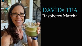 DAVIDs TEA Raspberry Matcha  Review and how I make my hot matcha lattes [upl. by Lipski297]