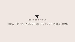 How to manage bruising postinjections [upl. by Nagorb875]