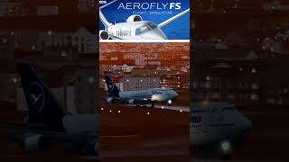 Aerofly Fs Global Boeing 474400 Lufthansa Landing on Perth Airport aeroflyfsglobal [upl. by Lytsyrk418]