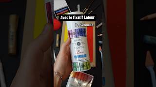 On test le fixatif Latour de Sennelier art artshorts dessin artsupplies test pastel [upl. by Nimsaj]