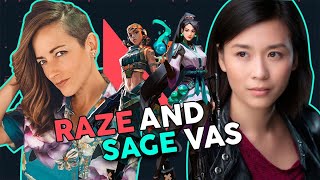 Sage and Raze Voice Actors from Valorant [upl. by Oleic]