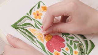 Groovy Florals Embroidery Kit [upl. by Andert]