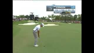 Henrik Stensons shank in Cadillac Championship 2014 [upl. by Martinsen]