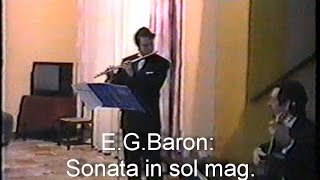 Maurizio Orefice e Luca Pagliani  EGBaron Sonata in sol magper flauto e chitarra [upl. by Nava258]