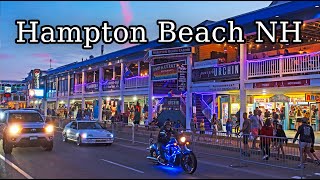 Hampton Beach Summer Nightlife Hampton New Hampshire New England [upl. by Calmas]