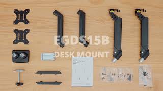 How to install the EGDS15B Dual Monitor Mount [upl. by Gaeta]