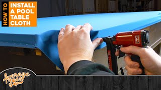 How to Install a Pool Table Cloth  FULL DIY GUIDE BEST ON YOUTUBE [upl. by Gloriana]