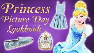 Back to School Disney Princess School Picture Day  Lookbook Cinderella Jasmine Belle amp More [upl. by Ninnette318]