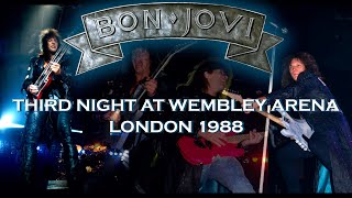 Bon Jovi  3rd Night at Wembley Arena  London 1988  Soundboard Recording [upl. by Allayne]