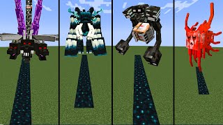 Sculk Generation by All Mutant Mobs in Minecraft  Which Mob will generate more sculk [upl. by Ocnarf]