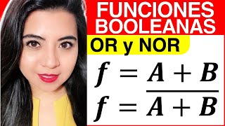 FUNCIONES BOOLEANAS con COMPUERTAS LÓGICAS OR y NOR  3 [upl. by Eira]