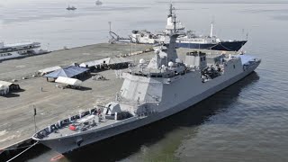 The Philippine Navy PN commissions second Jose Rizalclass frigate [upl. by Latreece]