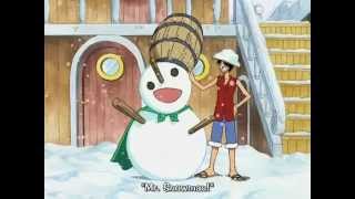 One Piece  Luffy amp Usopp play in snow [upl. by Maryann666]