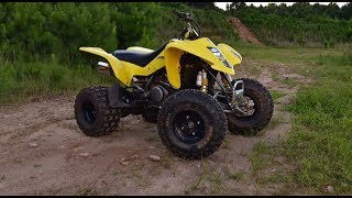 Suzuki LTZ400 full FMF Exhaust [upl. by Mic429]