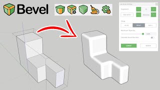 How to use the new BEVEL plugin for SketchUp [upl. by Aeirdna694]