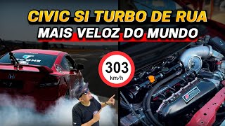 Civic SI Recordista Mundial Meia Milha Race 100 200 [upl. by Esikram]