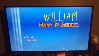 William Goes To School DVD menu [upl. by Annitsirhc]