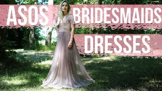 Trying ASOS Bridesmaids Dresses [upl. by Ajnat283]