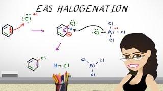 Aromatic Halogenation Mechanism  EAS Vid 3 by Leah4sci [upl. by Ecnerewal328]