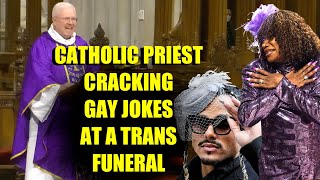 Roman Catholic Church Claims Ignorance As Gays Fill The House For A TransgenderAtheist Funeral [upl. by Avilo]