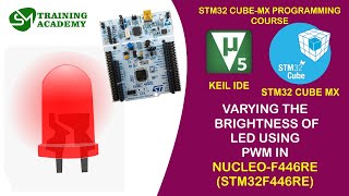 PWM SIGNAL GENERATION IN STM32F446RE NucleoF446RE  STM32 CUBE MX  T  18 [upl. by Hays]