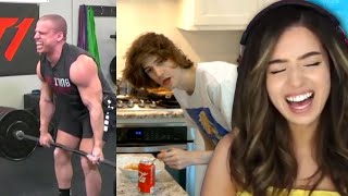 pokimane react to michael reeves lie detector [upl. by Irem]