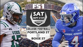 Boise State vs Portland State PREVIEW AND PREDICTIONSKEYS TO GAME Home Opener on The Blue [upl. by Bedell357]