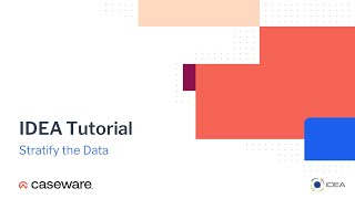 Stratify the Data  IDEA 12 Tutorial EN [upl. by Oinotla449]