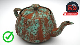 Vray Realistic Rust Material  Advance Tutorial [upl. by Anaihs]