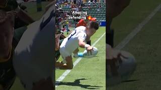 What a tackle 🤯 Rugby Shorts Sevens [upl. by Tonye]