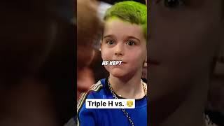 Triple H tried to fight a young fan👶 [upl. by Sutherland]