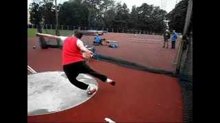 Discus throw training 13062011 [upl. by Britton997]