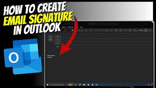 How to create or add email signature in Outlook [upl. by Benildas]