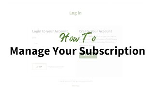 Managing Your Ketolibriyum Subscription [upl. by Furey]