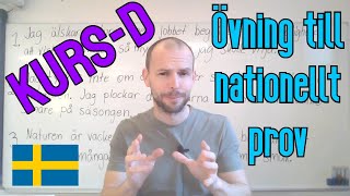 KursD övning nationellt prov SFI [upl. by Brunhilda41]