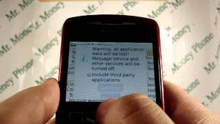 HARD RESET your Blackberry Curve 8310 DATA Wipe RESTORE to FACTORY condition [upl. by Kachine]